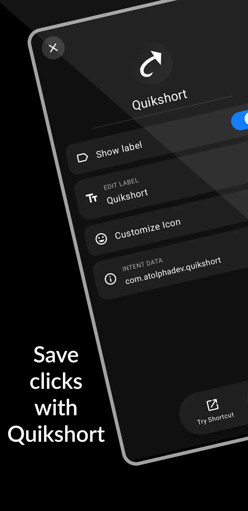 Quikshort: Shortcut Creator Screenshot 3