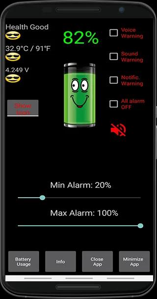 Battery Alarm PRO Screenshot 5