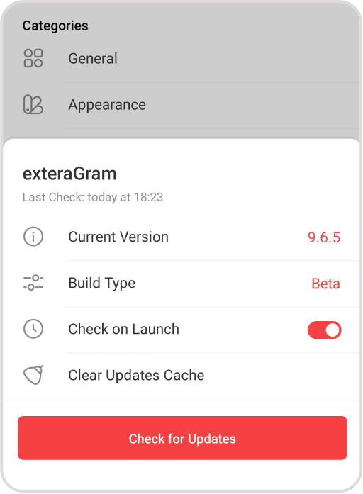 Exteragram Screenshot 3