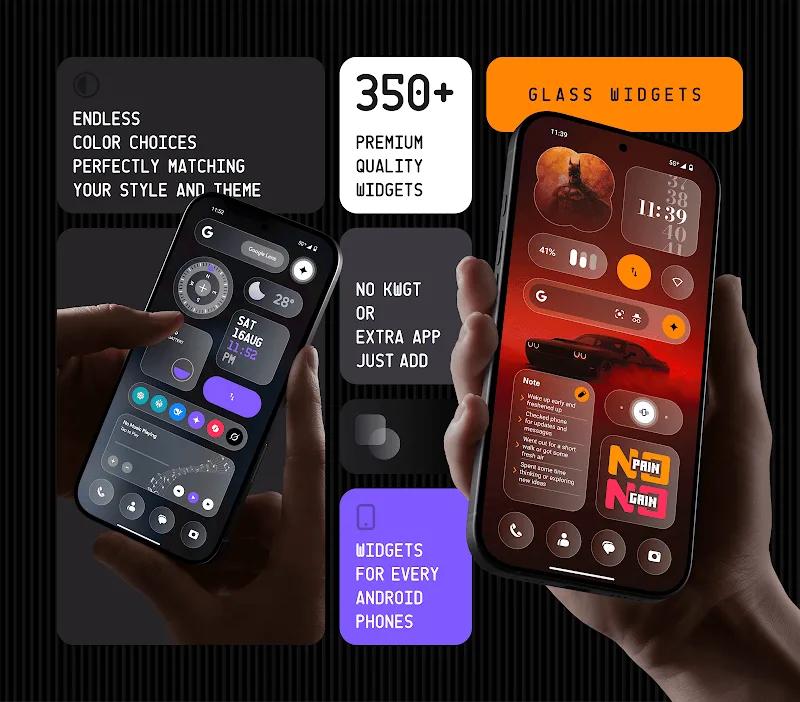 Glass Widgets Screenshot 1