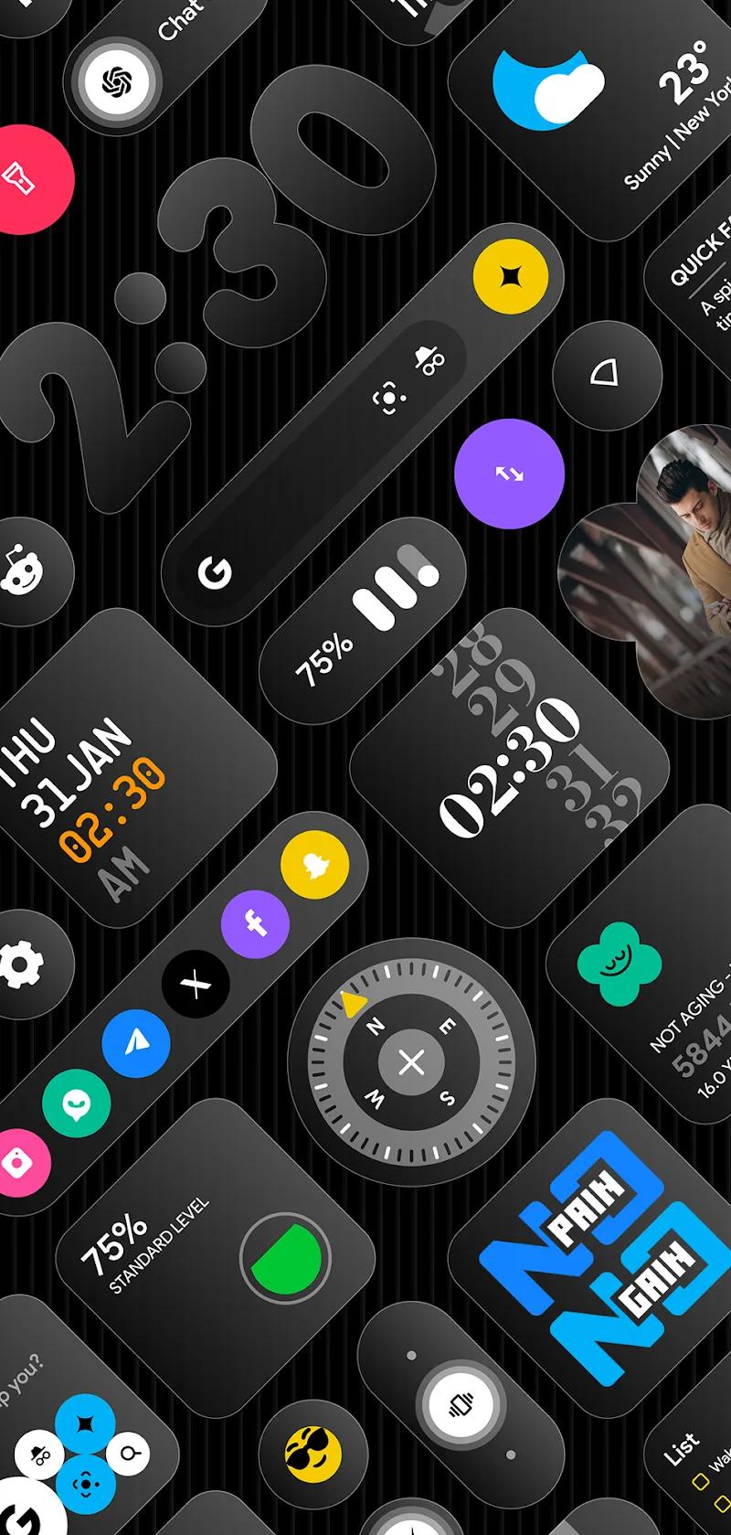 Glass Widgets Screenshot 2