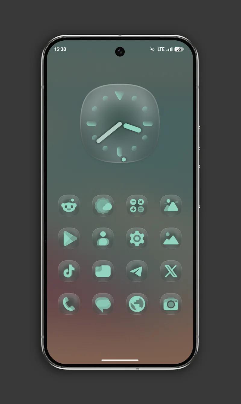 Glassy MaterialYou Icons Screenshot 3