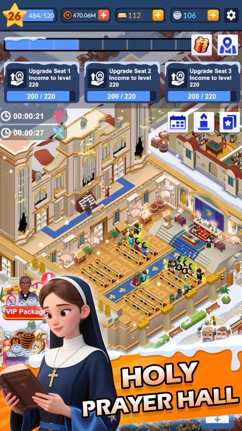 Idle Nuns Tycoon: Church Life Screenshot 1