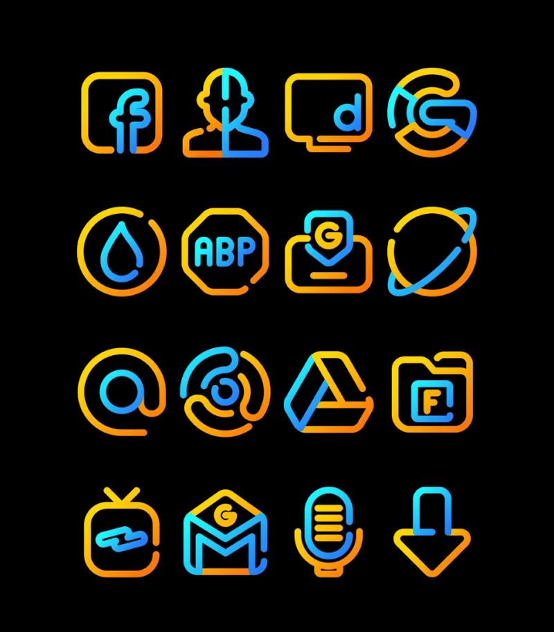 Nuclear Lines Icon Pack Screenshot 2