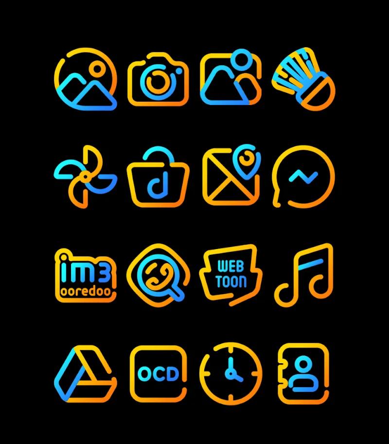 Nuclear Lines Icon Pack Screenshot 3