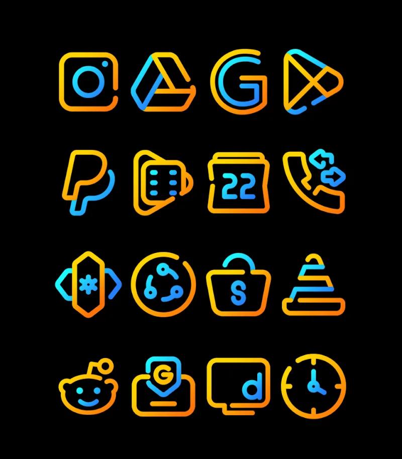 Nuclear Lines Icon Pack Screenshot 4