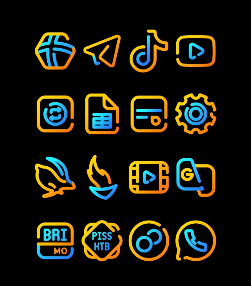 Nuclear Lines Icon Pack Screenshot 5