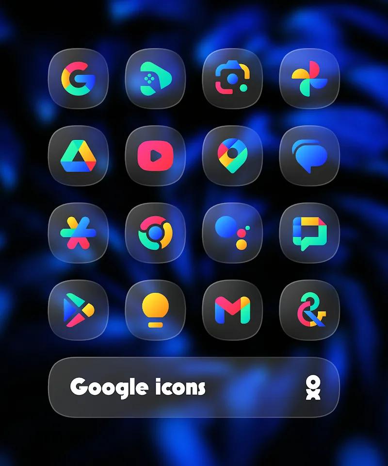 One UI Glass Color Icon Pack Screenshot 1
