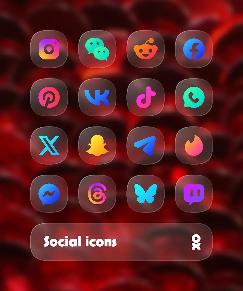 One UI Glass Color Icon Pack Screenshot 3