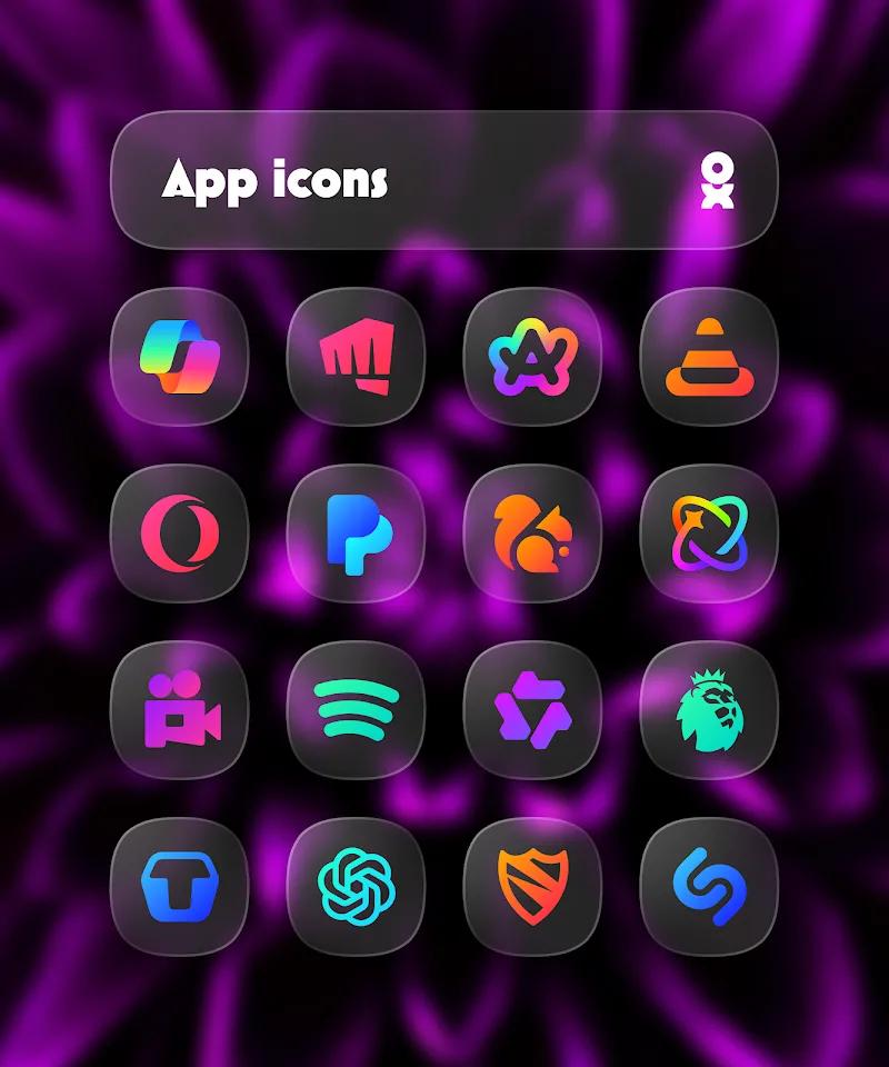 One UI Glass Color Icon Pack Screenshot 4