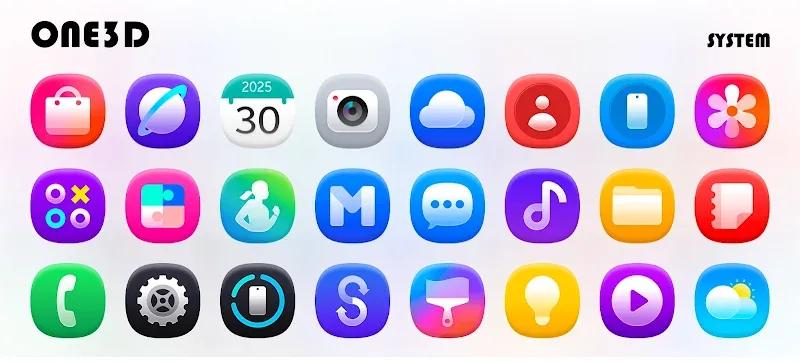 One3D - Icon Pack Screenshot 1