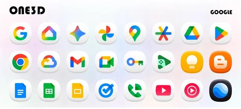 One3D - Icon Pack Screenshot 2