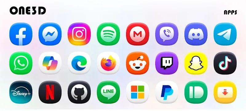 One3D - Icon Pack Screenshot 4