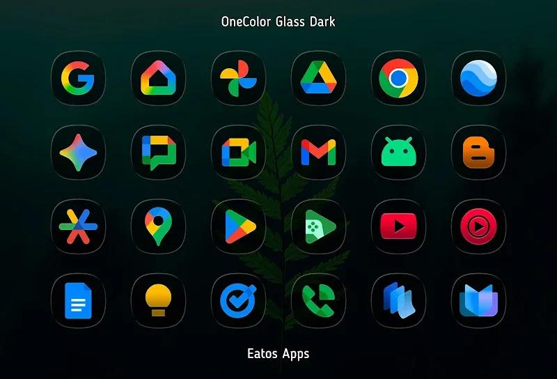 OneColor GlassDark - Icon Pack Screenshot 2