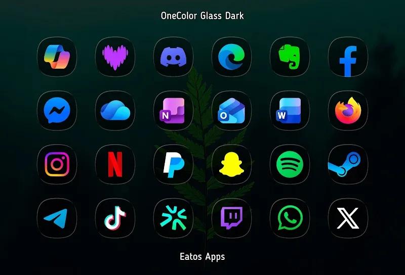 OneColor GlassDark - Icon Pack Screenshot 4
