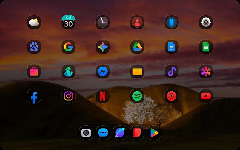 OneColor GlassDark - Icon Pack Screenshot 5