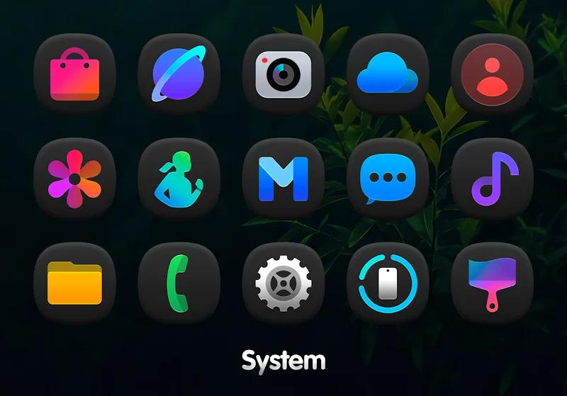 OneDark 3D - Icon Pack Screenshot 1