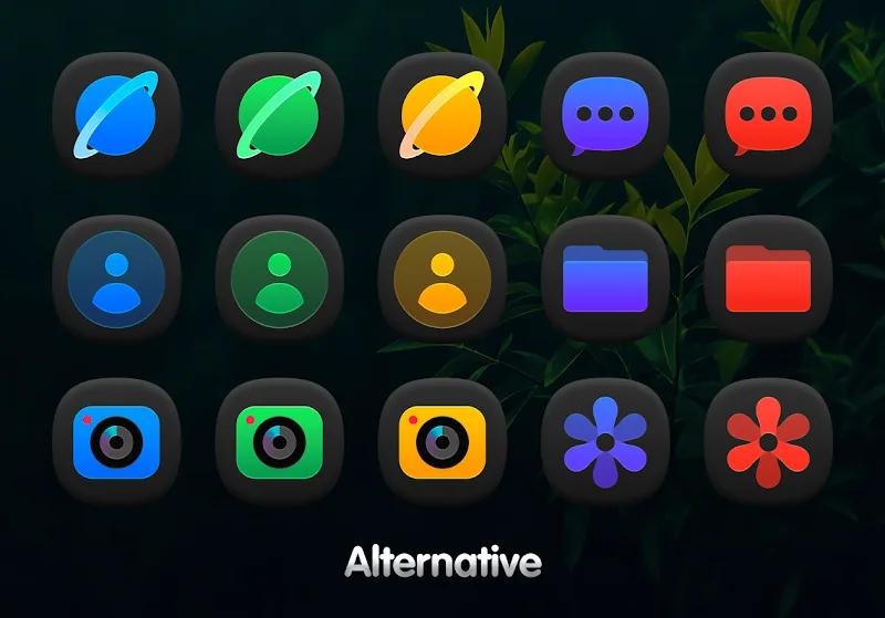 OneDark 3D - Icon Pack Screenshot 2