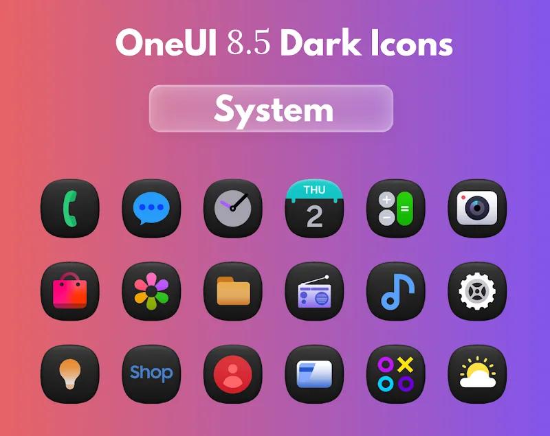 OneUi 8.5 Dark Icons Screenshot 1