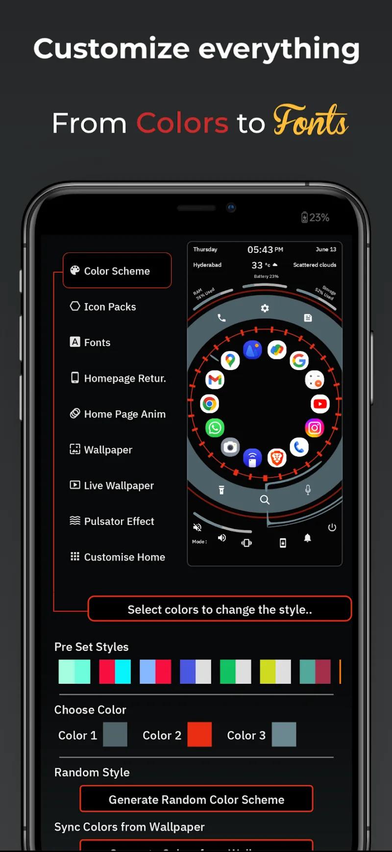 Orbit Launcher - Scifi Theme Screenshot 4