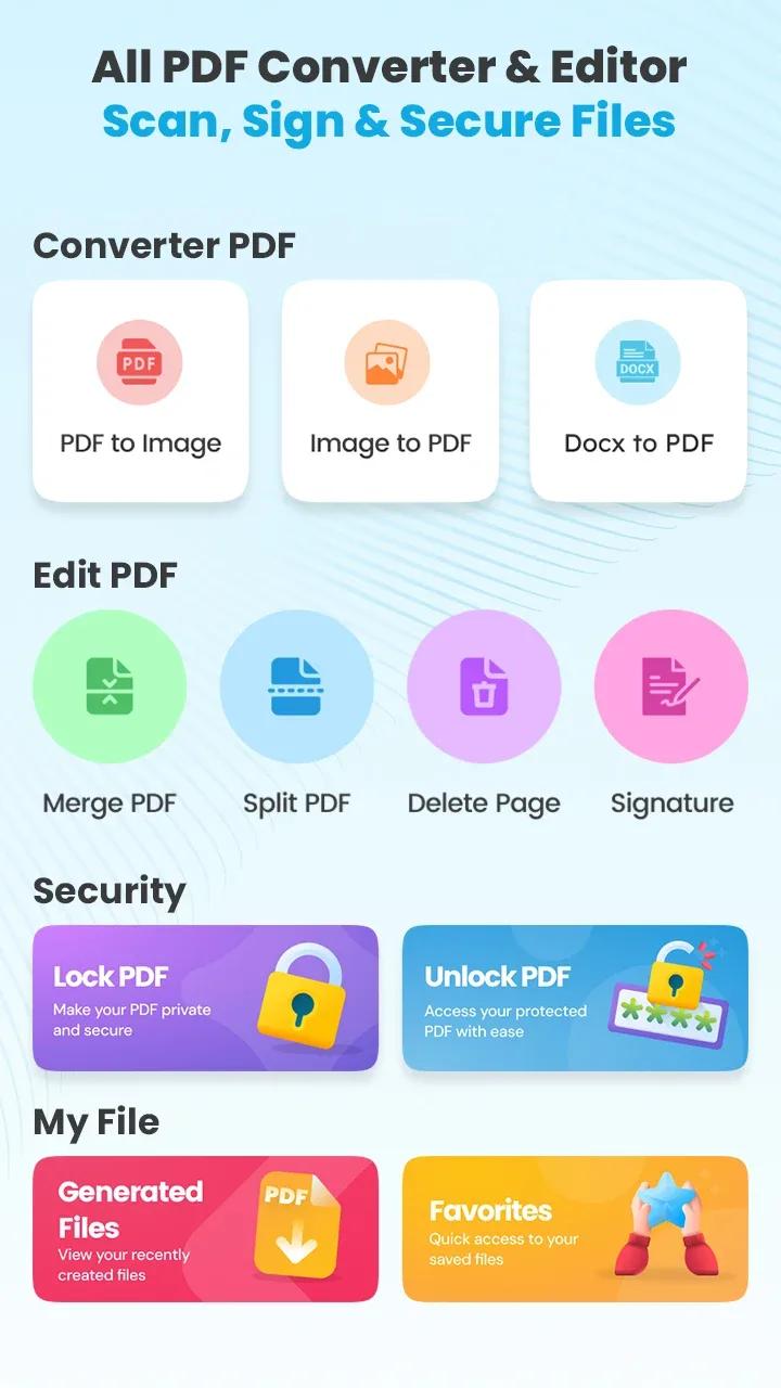 PDF2IMG: PDF Converter & Tools Screenshot 1