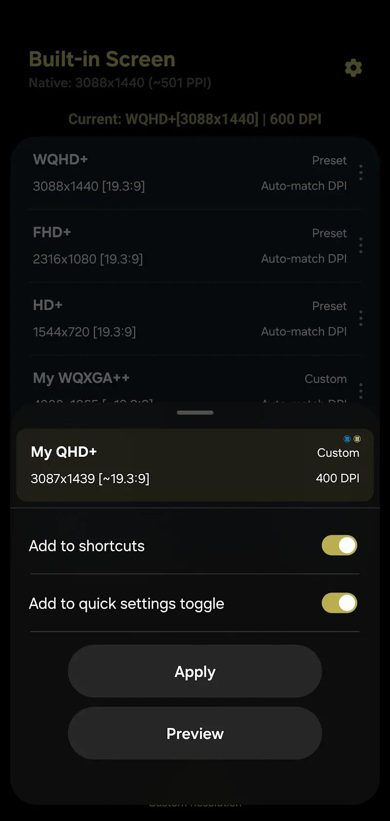Pixels: Resolution+DPI Changer Screenshot 3