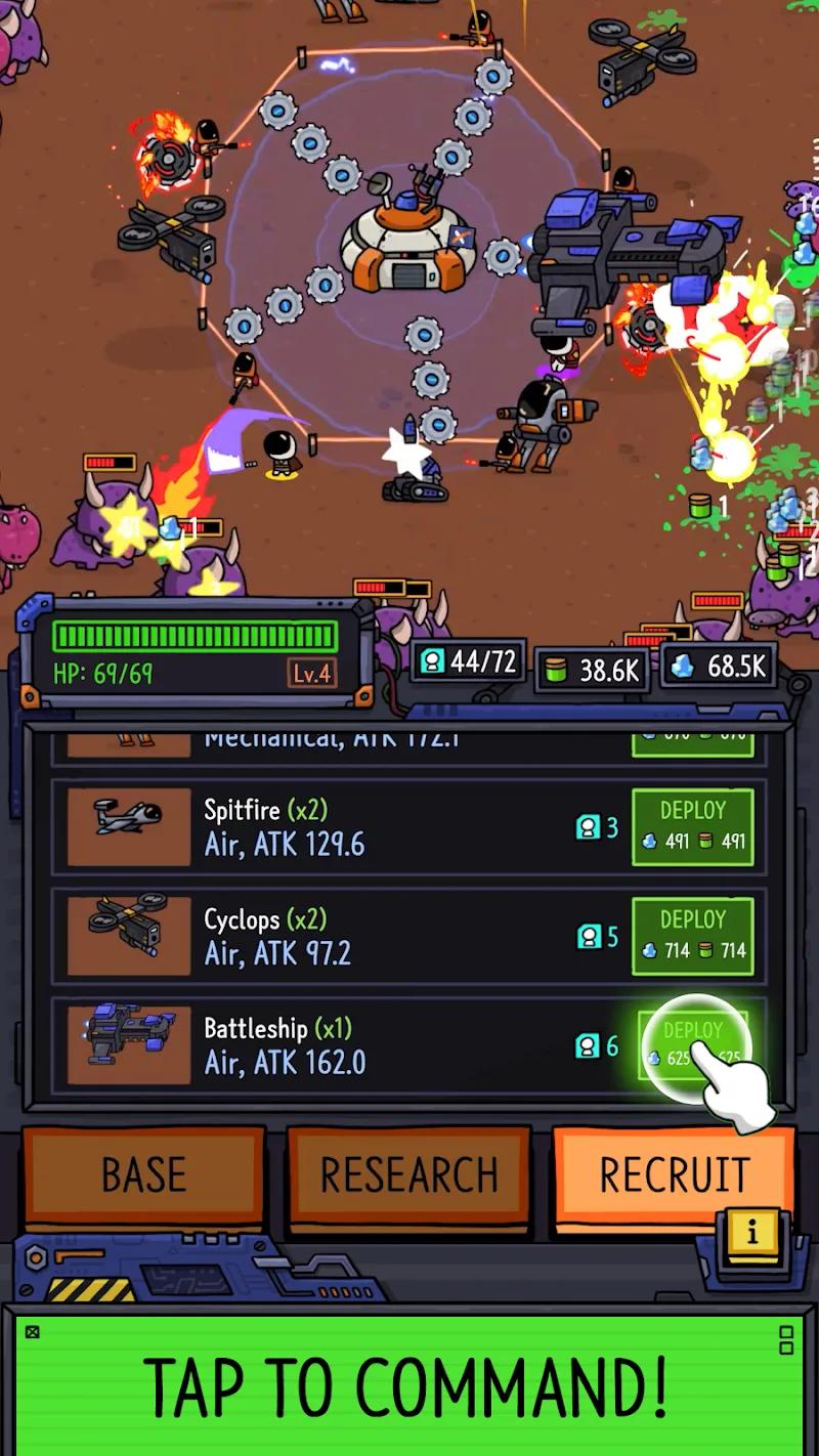 SpaceXYZ: Idle Tower Defense Screenshot 5