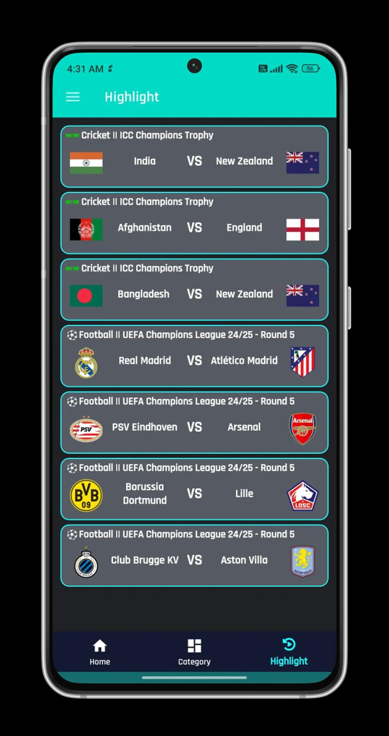 Sportzfy TV Screenshot 2