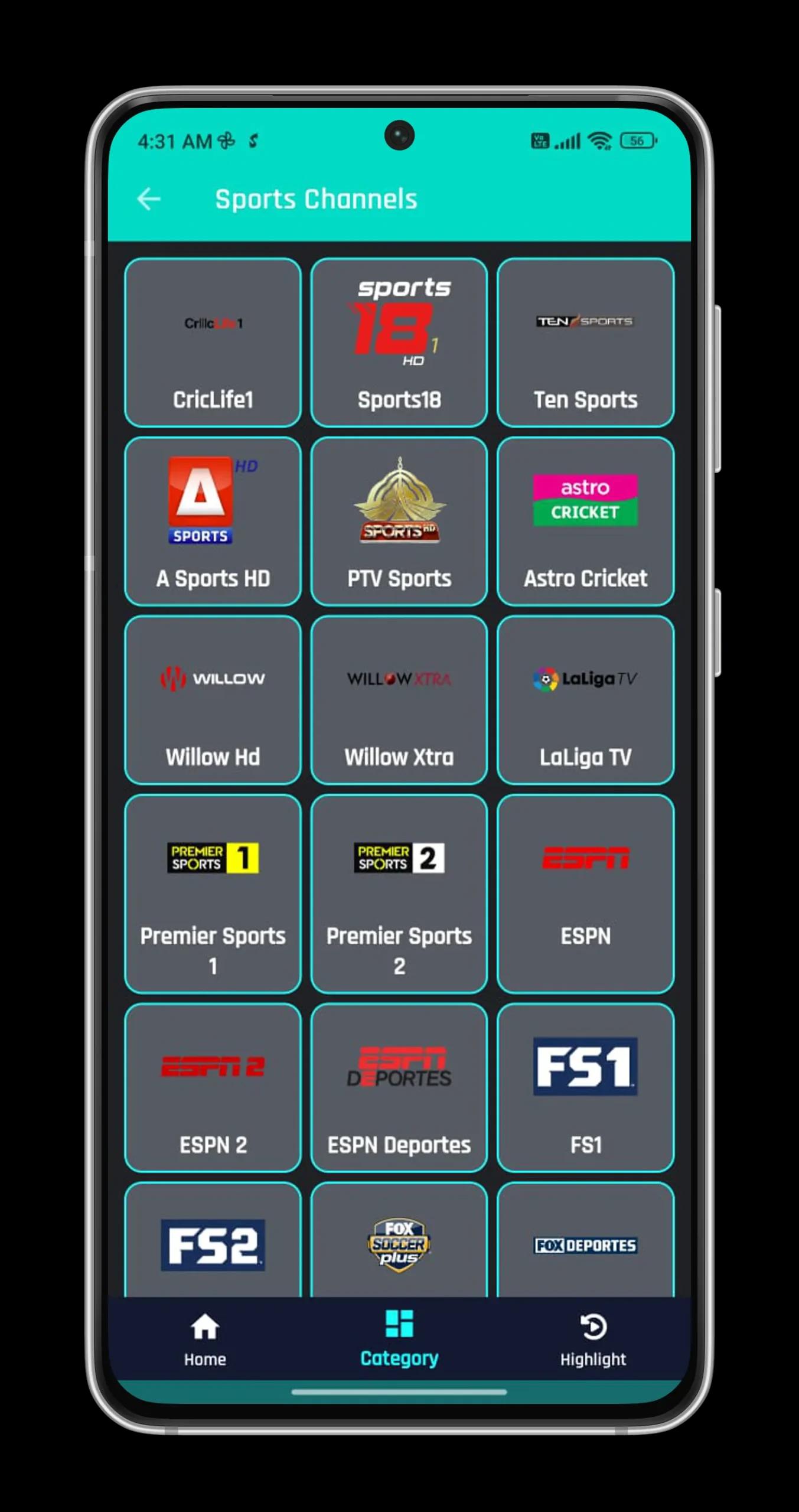 Sportzfy TV Screenshot 1