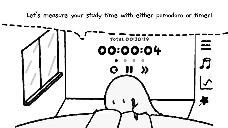 Study Time With Rain: Pomodoro Screenshot 3