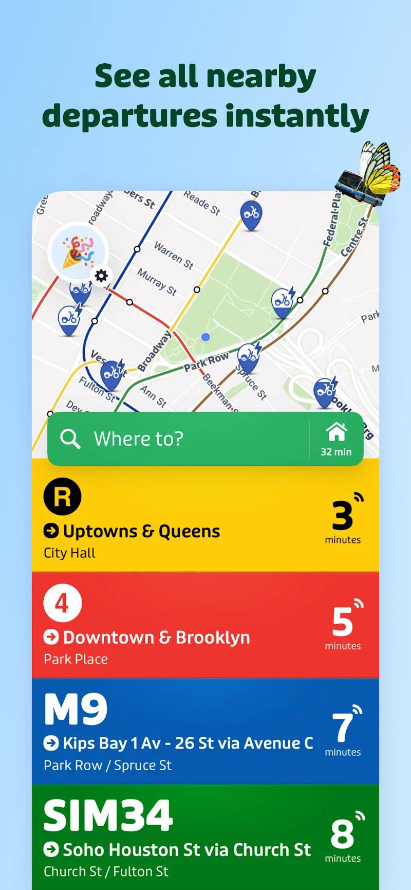 Transit Subway Bus Times Screenshot 1