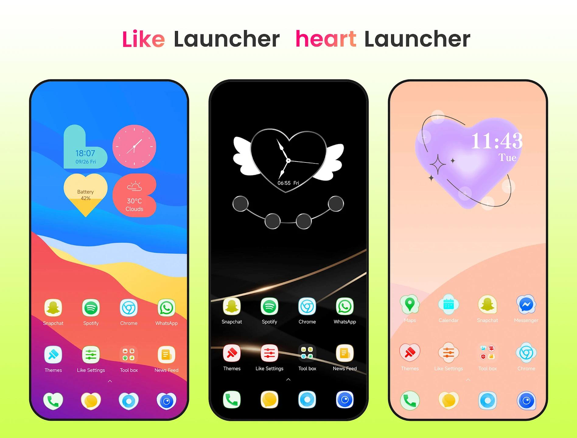 Like Launcher heart launcher Screenshot 1