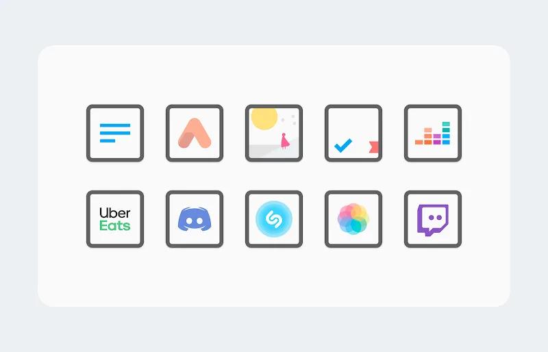 White Sweet Edge - Icon Pack Screenshot 2