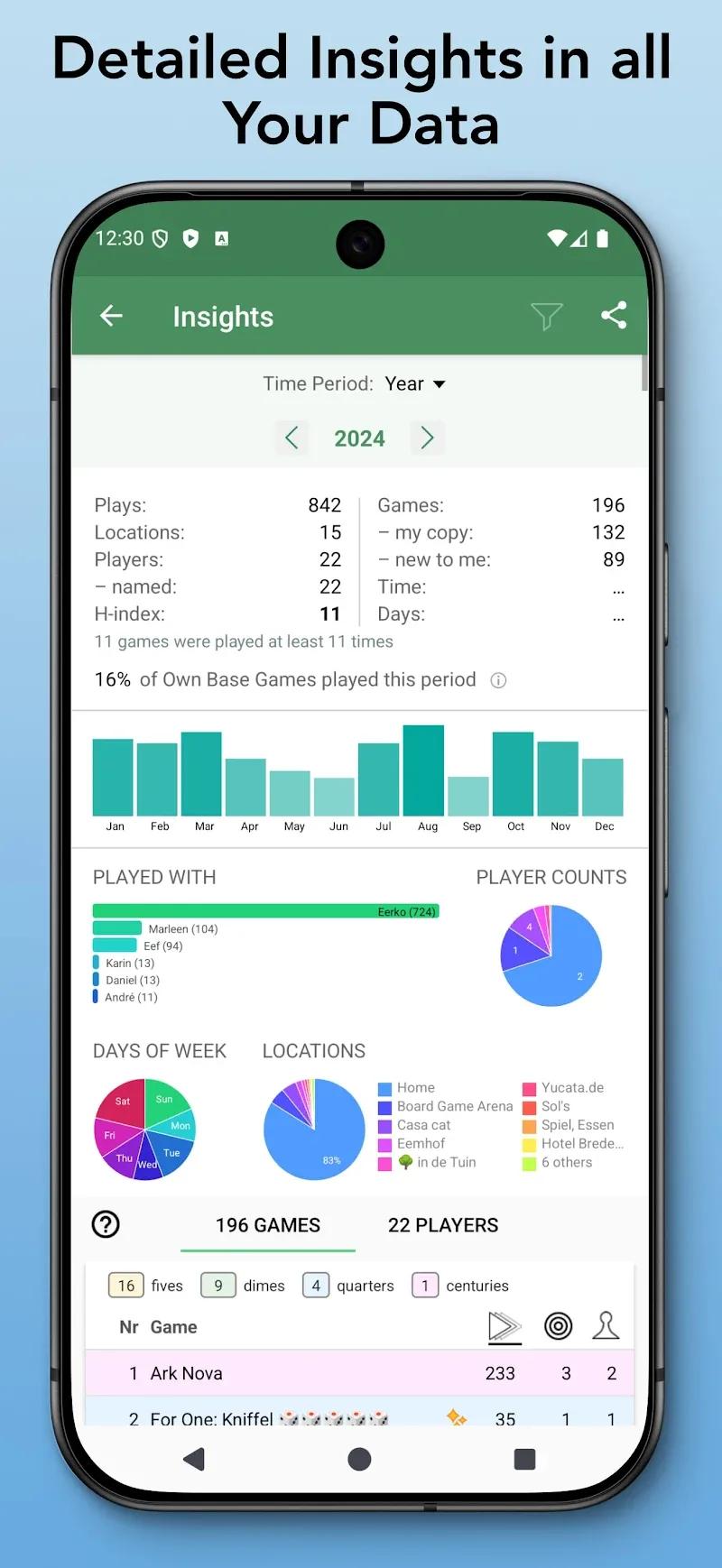 Board Game Stats Screenshot 4