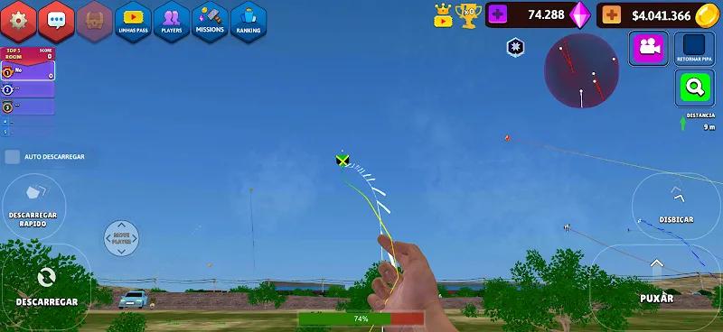 CS Diamantes Pipas: Kite Game Screenshot 1