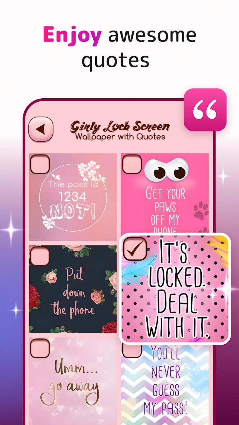 Cute Lock Screen & Wallpapers Screenshot 4