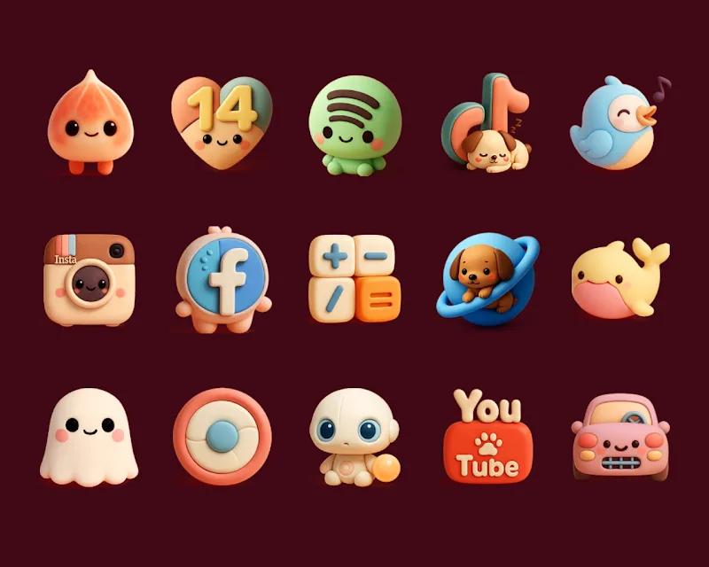 Cuties - Icon Pack Screenshot 3
