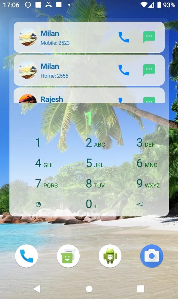 Dialer Widget Screenshot 1