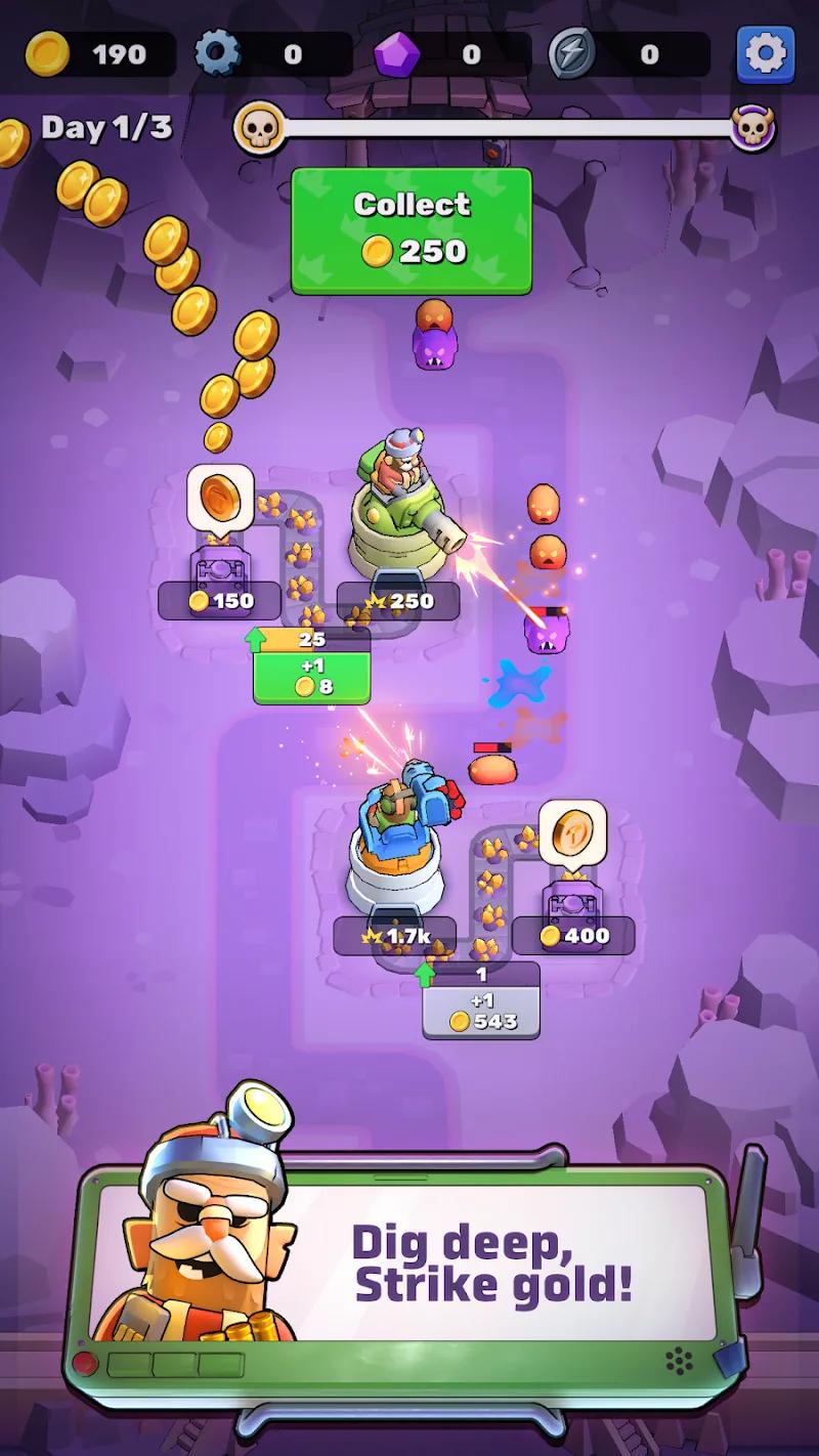 Greedy Defender: Idle Defense Screenshot 1