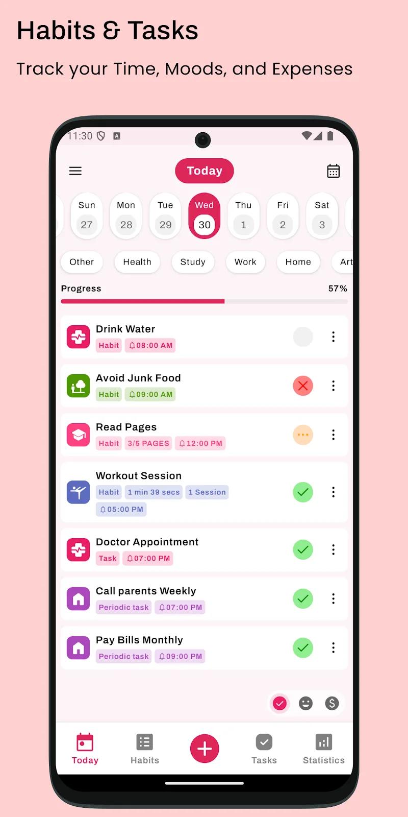 Habit Tracker - HabitGenius Screenshot 1