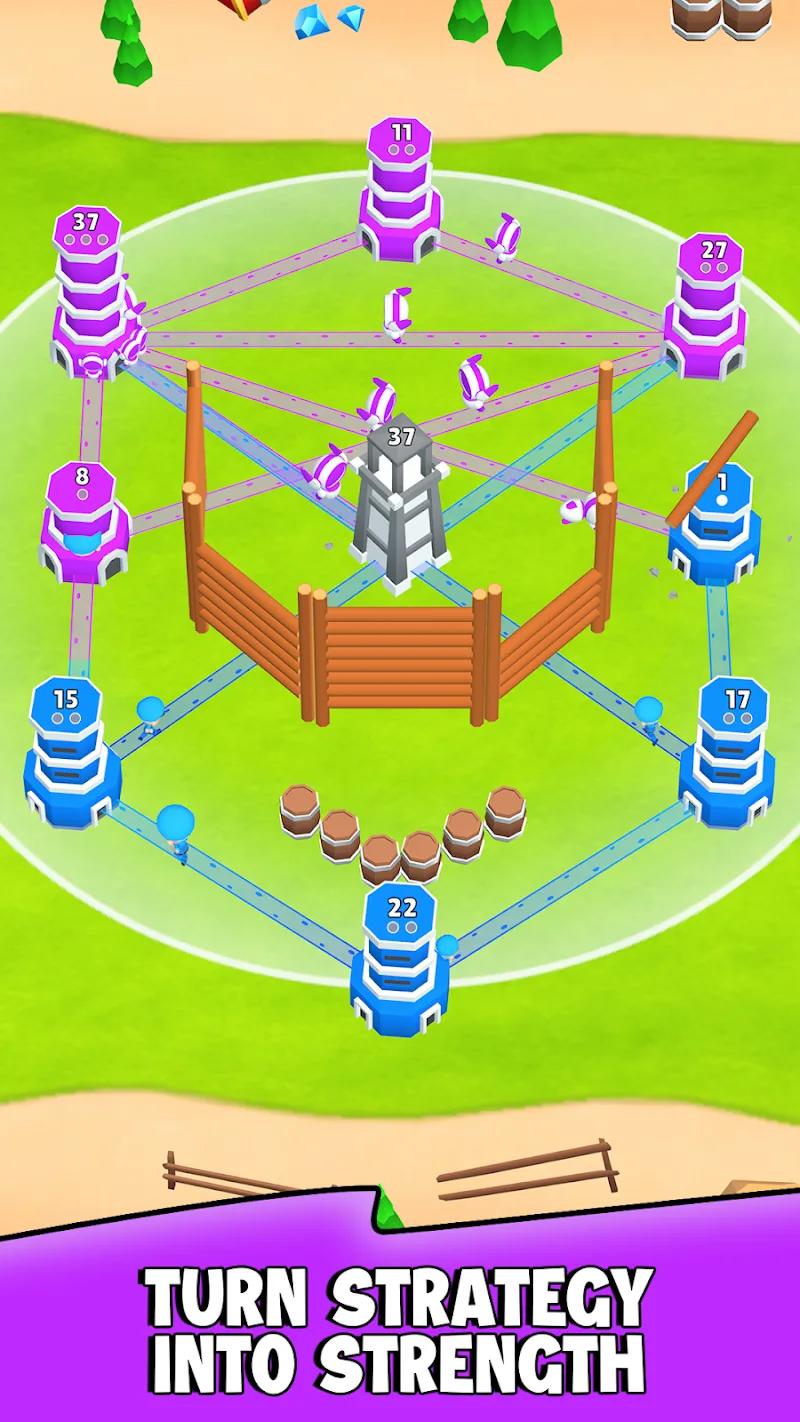 Human vs Robot: Tower war Screenshot 2
