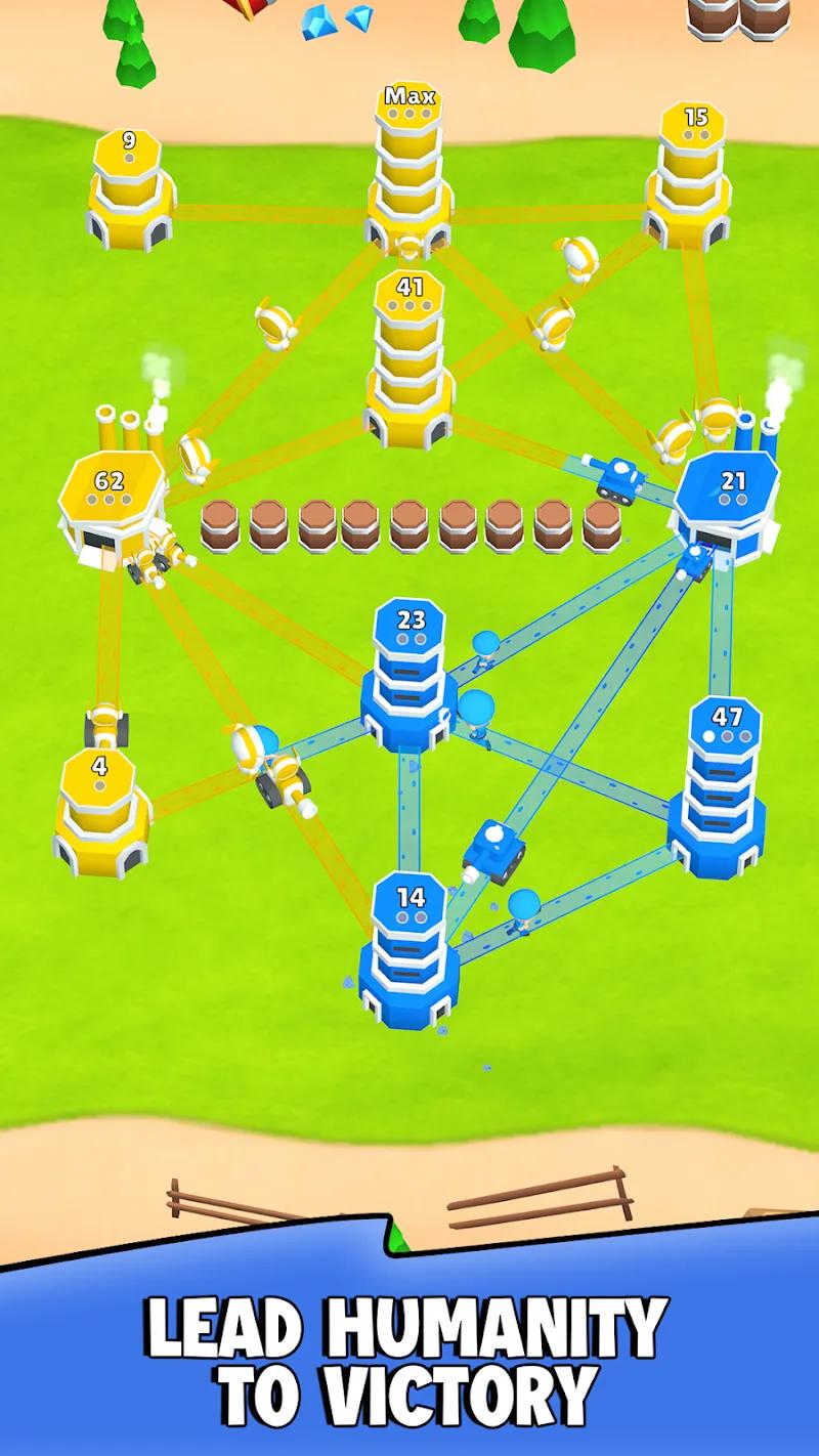 Human vs Robot: Tower war Screenshot 3
