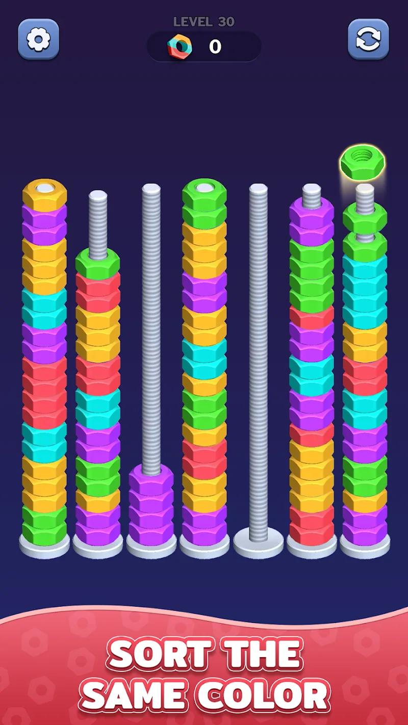 Nuts Color Sort Screenshot 1