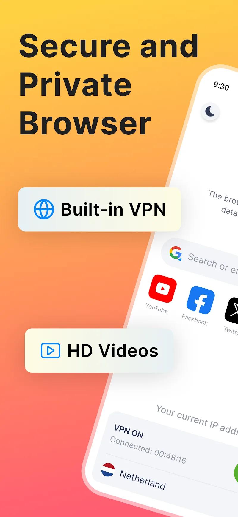 Private browser Screenshot 1