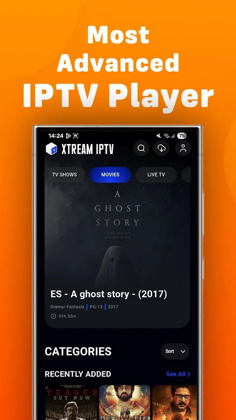 Xtream IPTV Screenshot 1