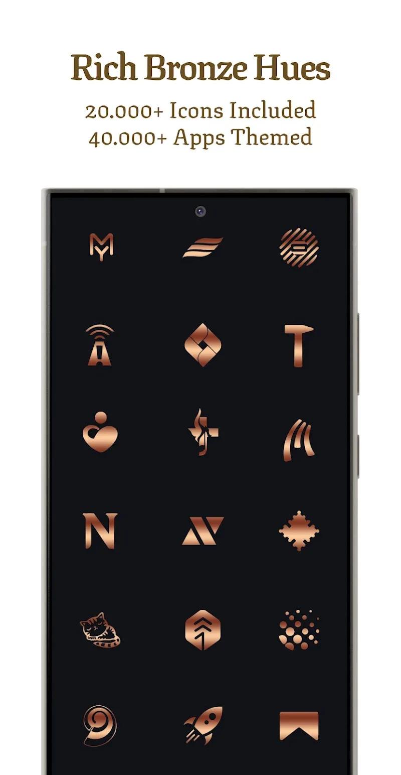 Bronze Copper Icon Pack Screenshot 2