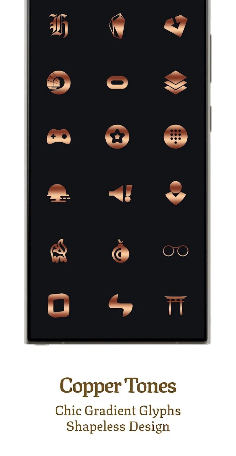 Bronze Copper Icon Pack Screenshot 3