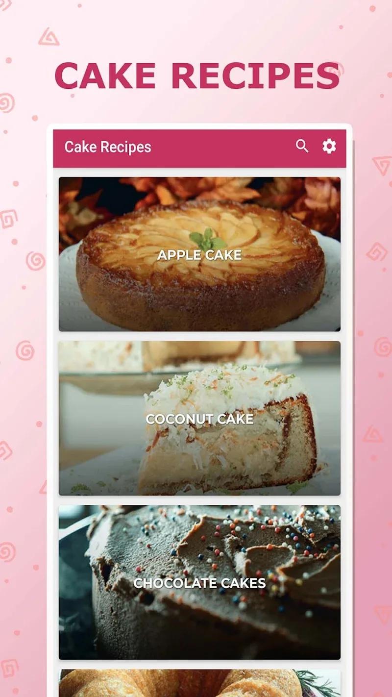 Cake recipes - Baking Cakes Screenshot 1