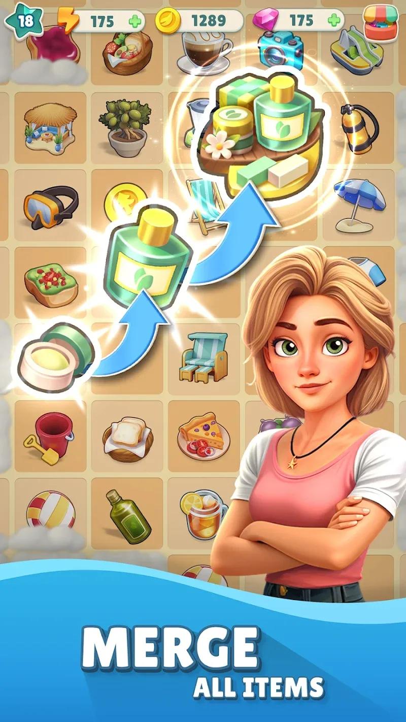 Cozy Coast Merge Adventure Screenshot 1