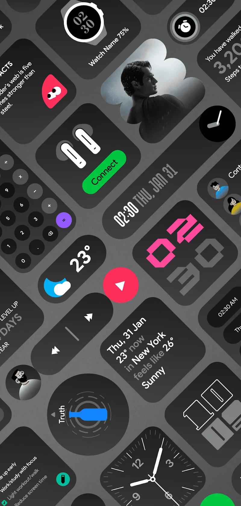 DarkGlass Widgets Screenshot 3